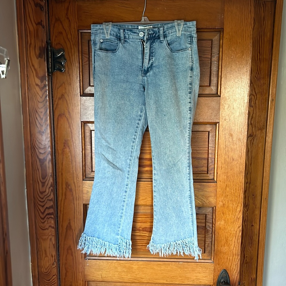 For the republic fringe hem jeans size 4